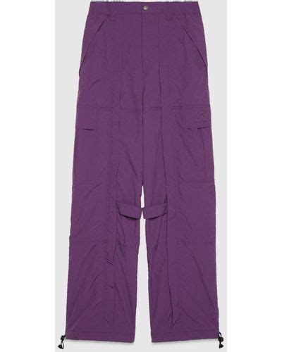 purple gucci pants